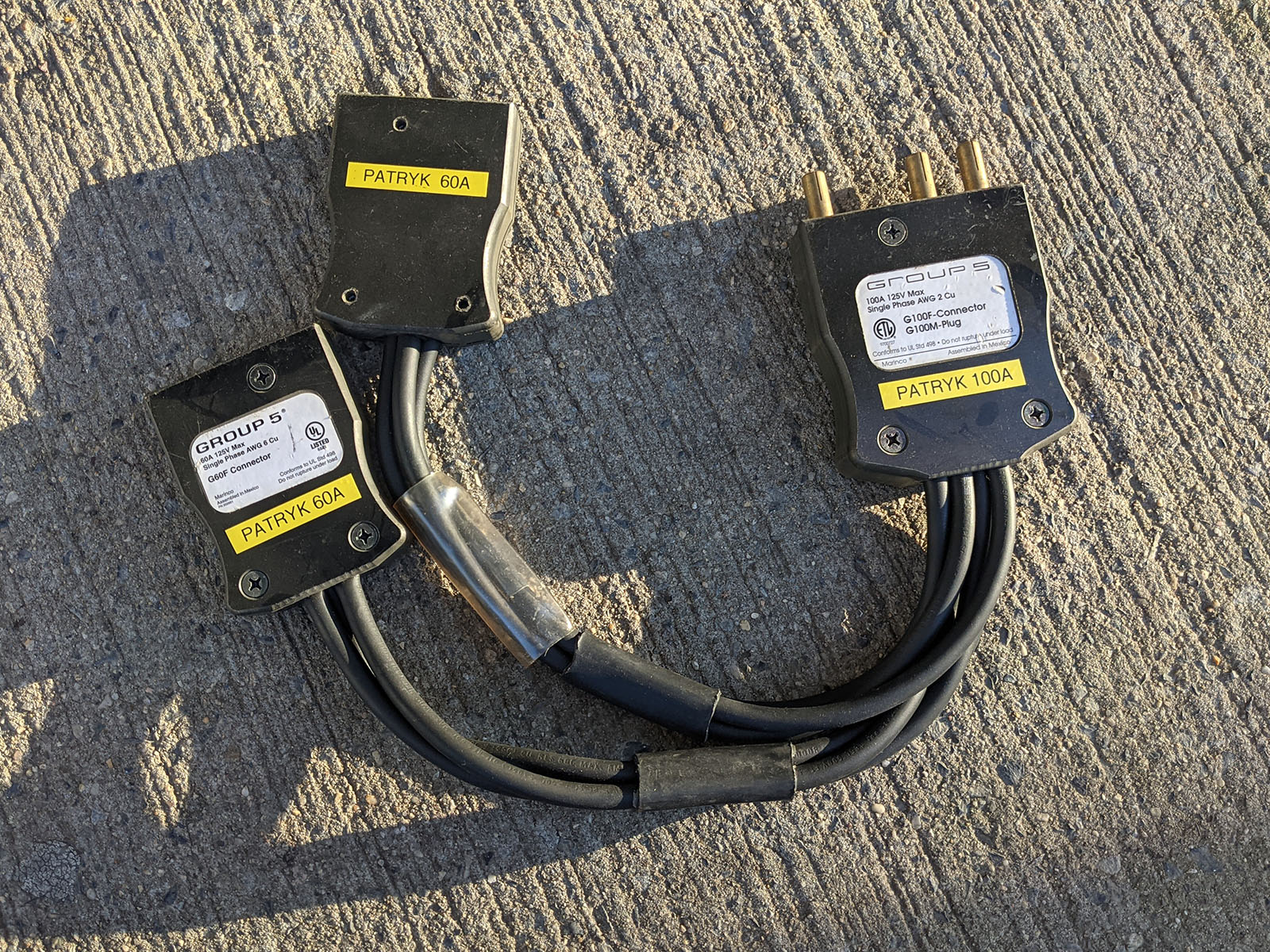 Splitter 100a to 2x 60a